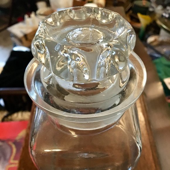 Collectible Vintage Retro Glass Decanter Patented - Picture 11 of 16